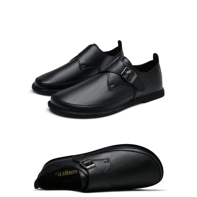 Formal Men Daily Wear Shoes - メンズレザーマンクシューズファッショナブルな英国スタイルのフォーマルビジネスシューズ快適で軽量で日常着に最適