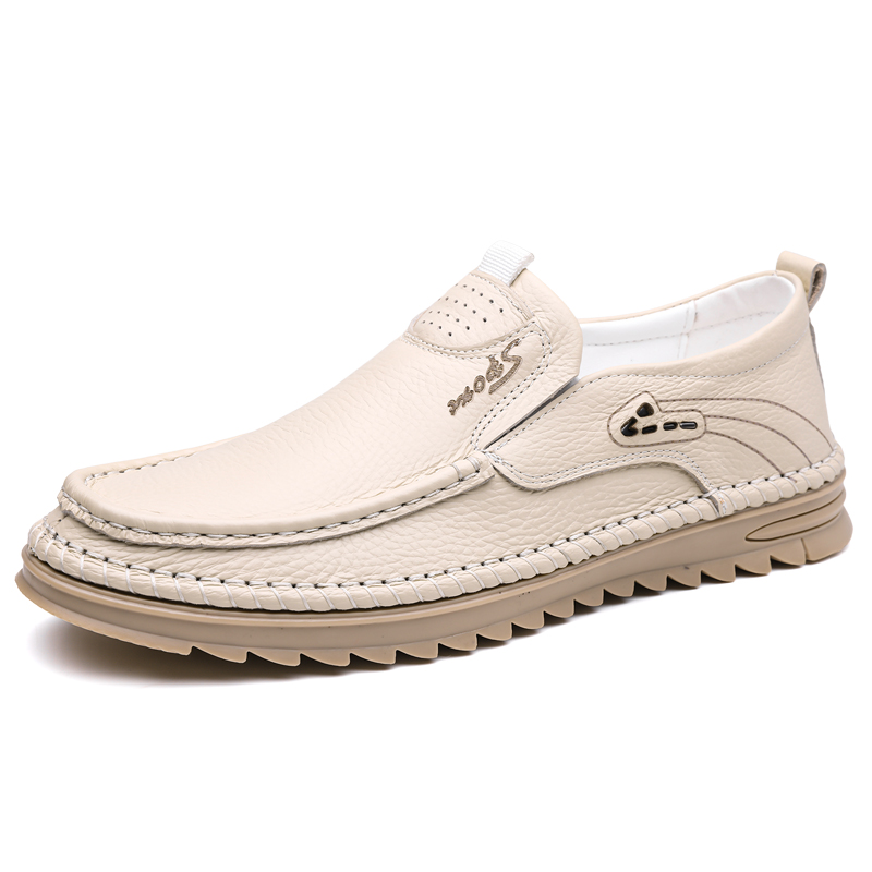 Formal Men Daily Wear Shoes - 本革牛革製ビジネスカジュアルレザーシューズ メンズファッション 快適オフィスフォーマルデイリーウェアスニーカー