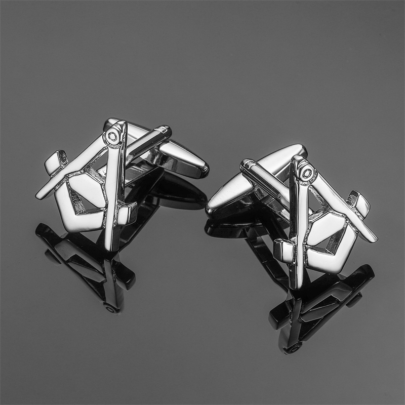 Dress Shirt French Cuff - 高品質メンズフレンチシャツメタルクロスフリーメイソン袖口ボタンビジネススーツアクセサリージュエリーギフト