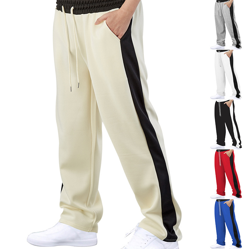Men'S Style Formal Wear - メンズワイドレッグパンツ - クリーンフィット - ブラック無地 -