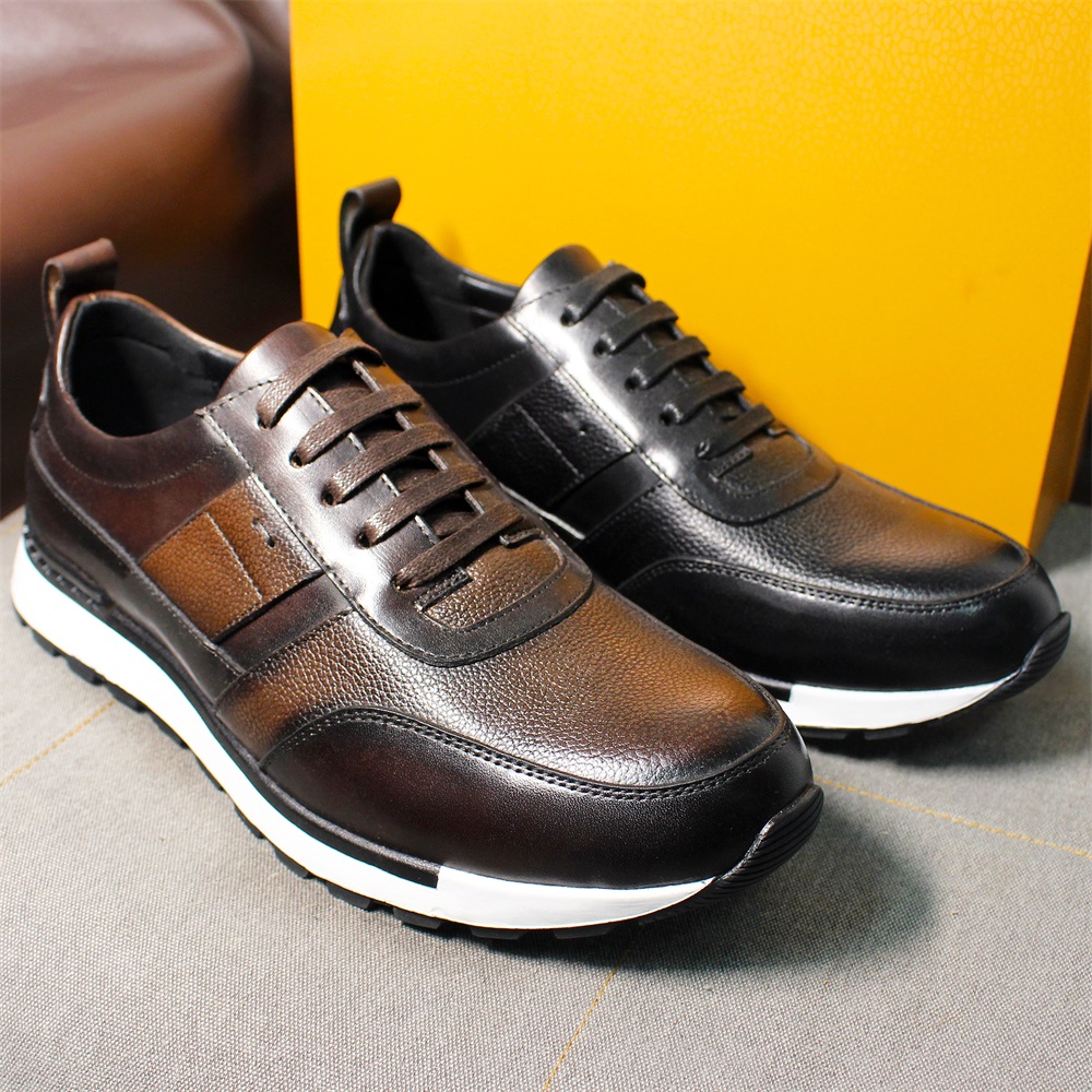 本革メンズスニーカークラシックレースアップ快適なカジュアルノ - Men Formal Wear Shoes のレビューと価格