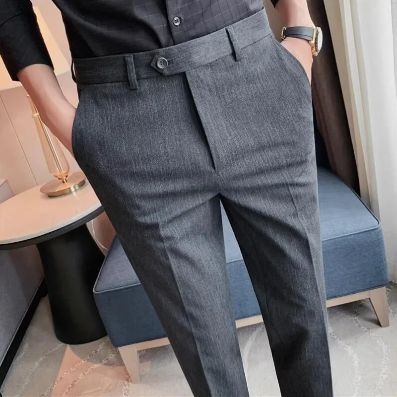 ブティックフォーマルウェアスーツパンツ男性ストライプのウェデ - Men Formal Wear Dress のレビューと価格