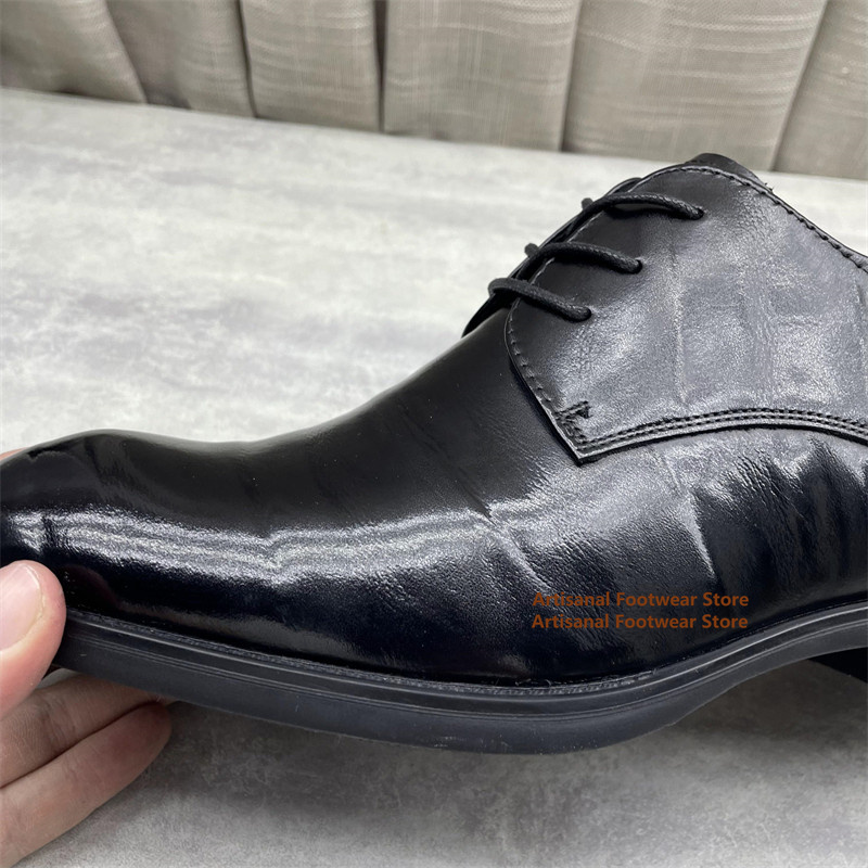 メンズ ブラック レザー オックスフォード シューズ クラシ - Formal Men Daily Wear Shoes のレビューと価格