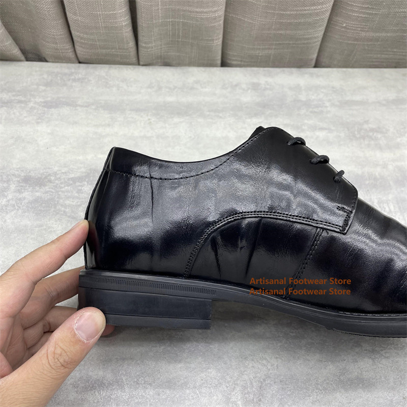 メンズ ブラック レザー オックスフォード シューズ クラシ - Formal Men Daily Wear Shoes のレビューと価格