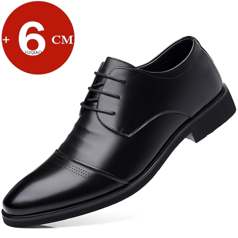 牛革フラット/6 センチメートル男性フォーマルエレベーターシ - Men Formal Wear Shoes のレビューと価格