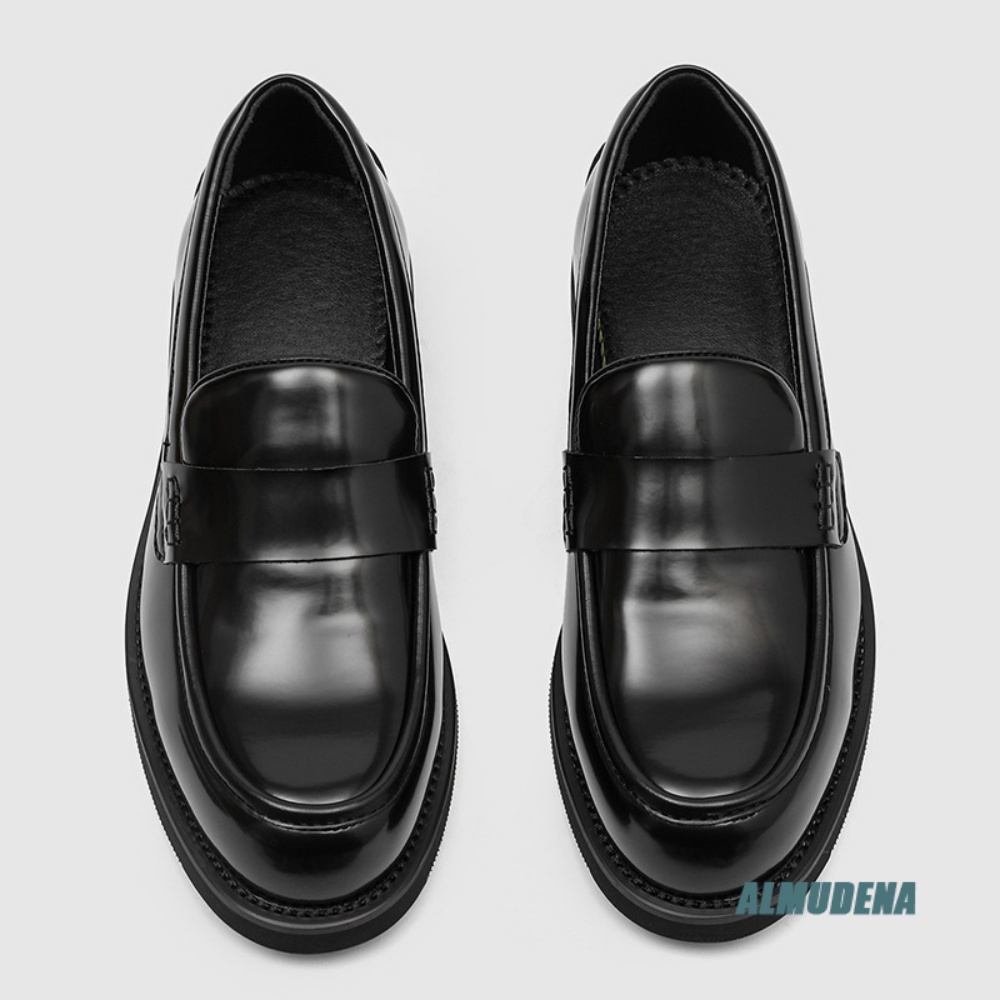 メンズファッション ラウンドトゥ ローファー ローヒール フ - Men Formal Wear Dress のレビューと価格