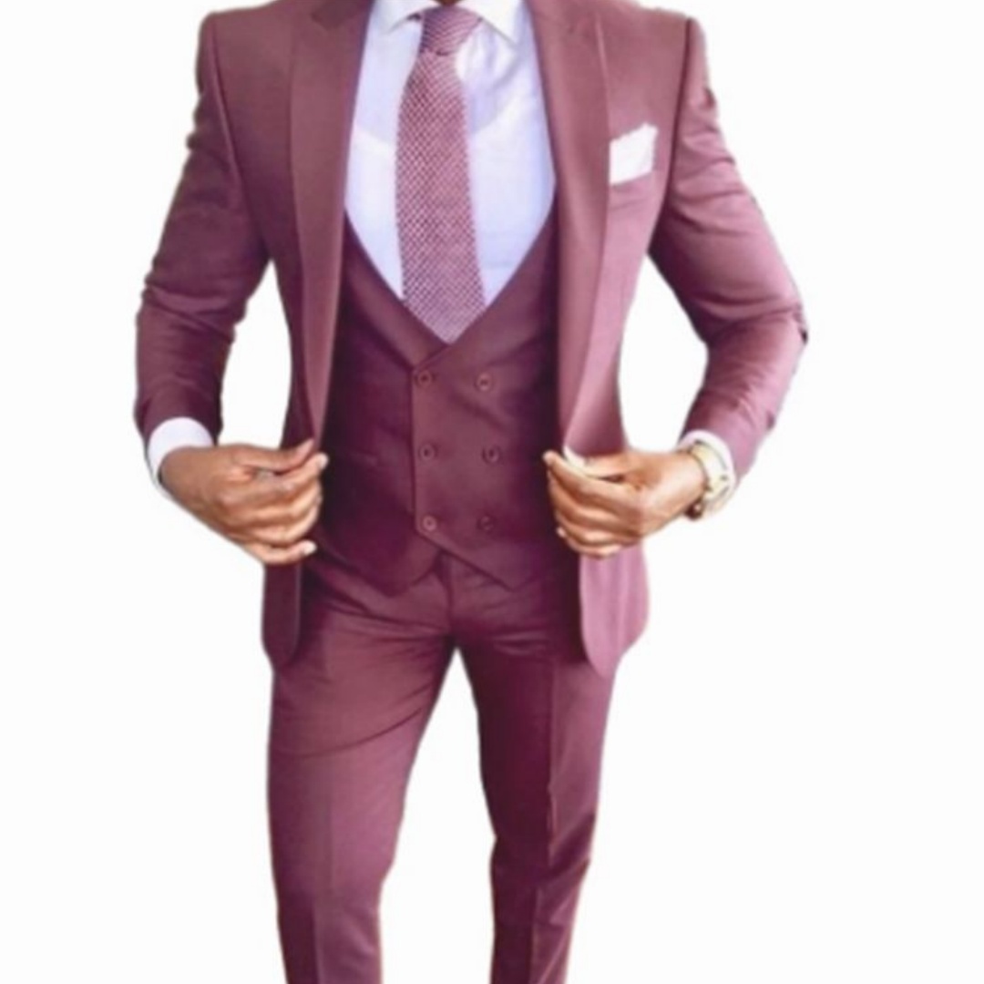 メンズ3ピーススーツ エレガント ウェディング スリムフィッ - Men'S Formal Wear Not Suit のレビューと価格