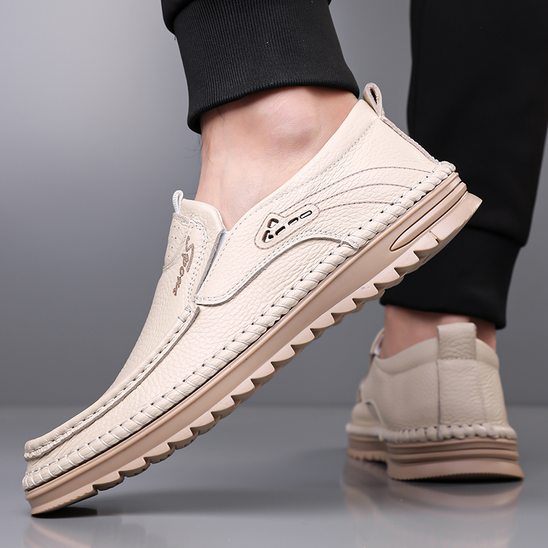 本革牛革製ビジネスカジュアルレザーシューズ メンズファッショ - Formal Men Daily Wear Shoes のレビューと価格