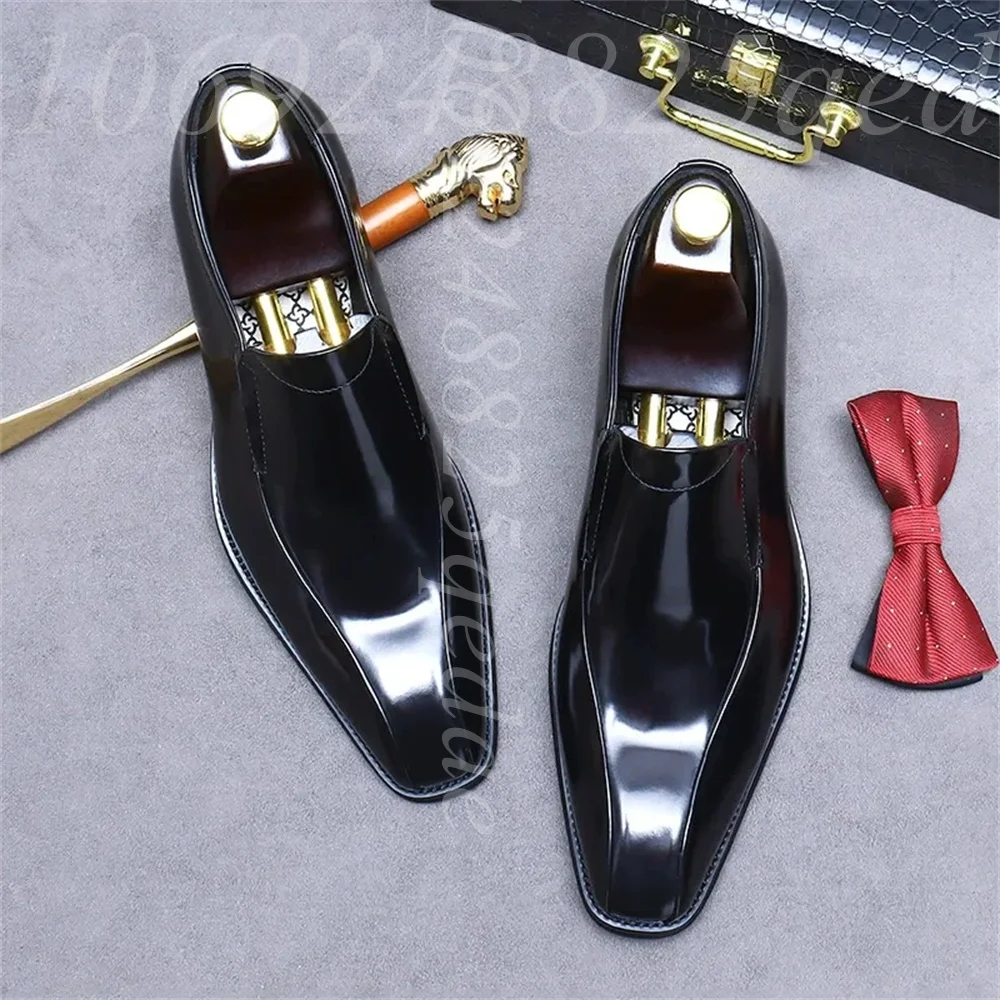 メンズハンドメイドヴィンテージレースアップオックスフォードシ - Formal Men Daily Wear Shoes のレビューと価格