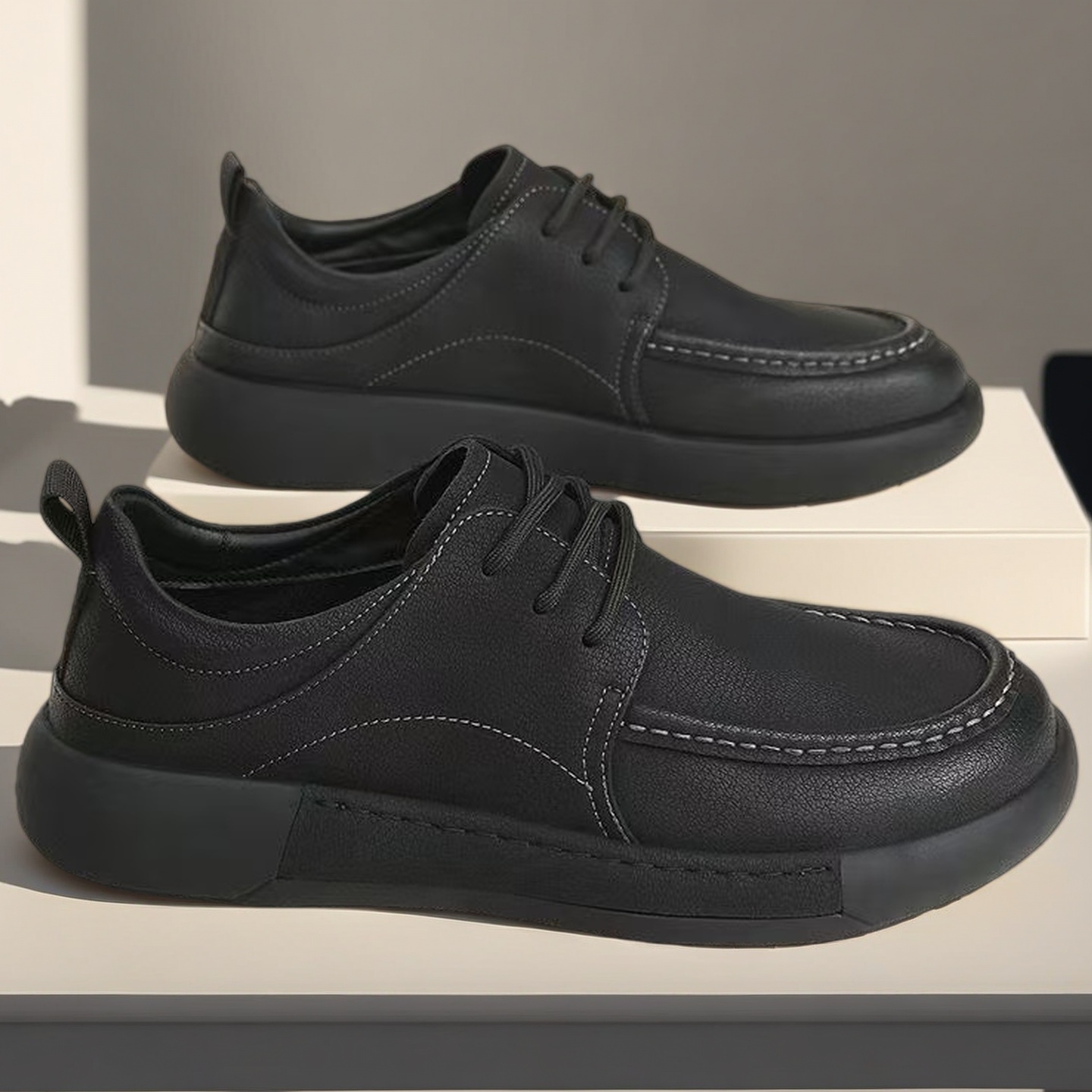 幅広のメンズビジネスシューズ、レザーアッパー、カジュアルフォ - Formal Men Daily Wear Shoes のレビューと価格
