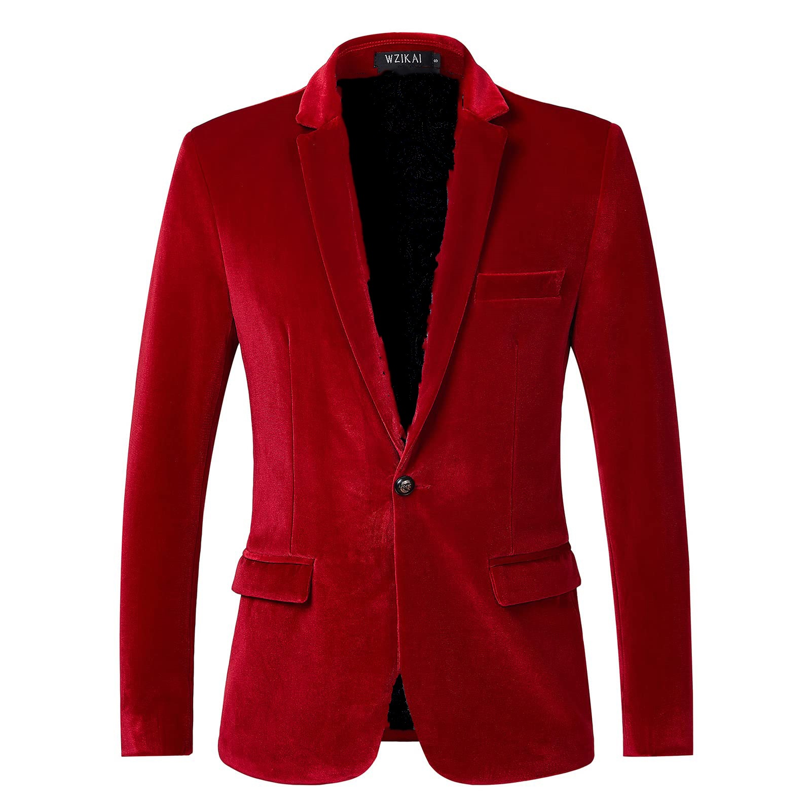 メンズスリムフィットベルベットブレザージャケット、ユースフォ - Men'S Style Formal Wear のレビューと価格