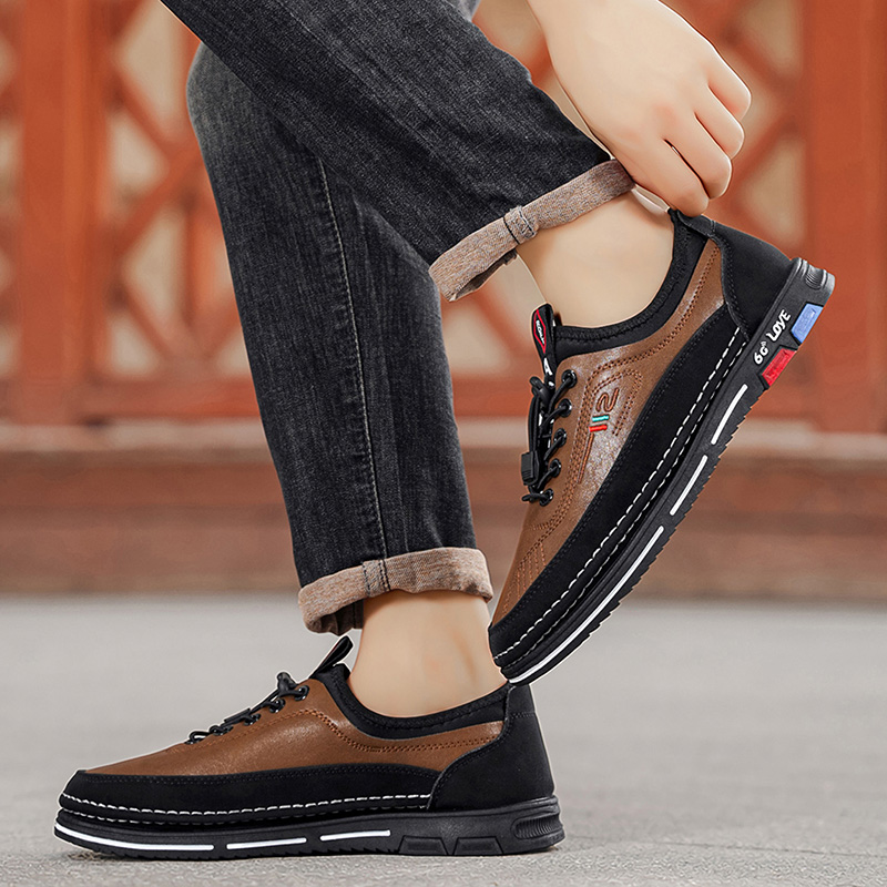 ヴィンテージメンズフォーマルシューズ、快適な布地裏地、軽量で - Formal Men Daily Wear Shoes のレビューと価格