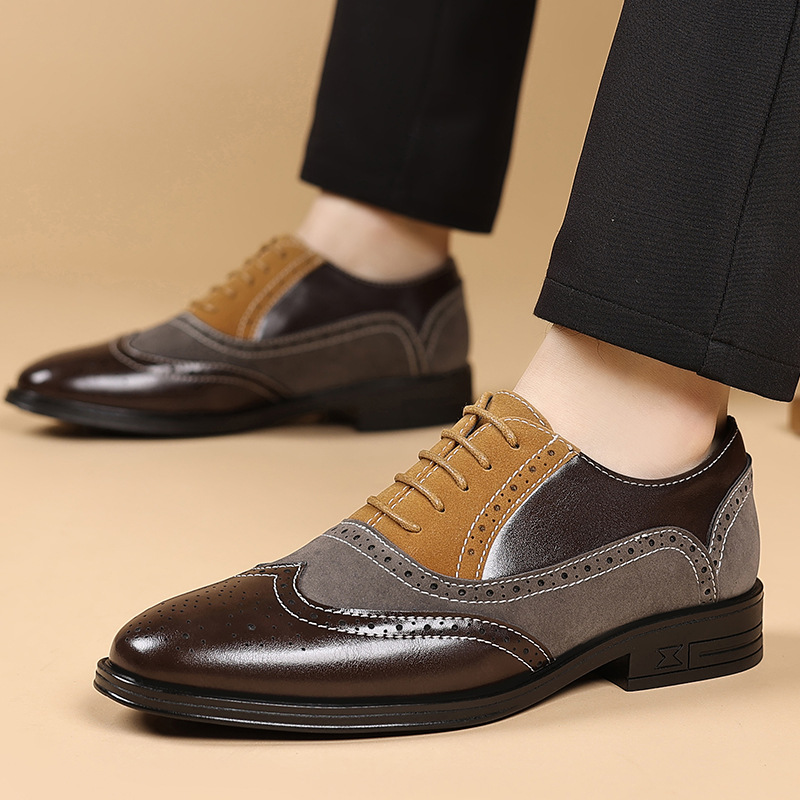 高級メンズドレスシューズ レトロブローグシューズ メンズ 快 - Men Formal Wear Shoes のレビューと価格