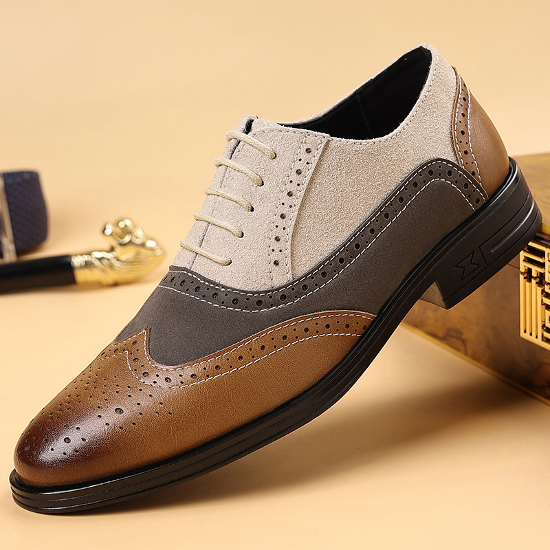 高級メンズドレスシューズ レトロブローグシューズ メンズ 快 - Men Formal Wear Shoes のレビューと価格