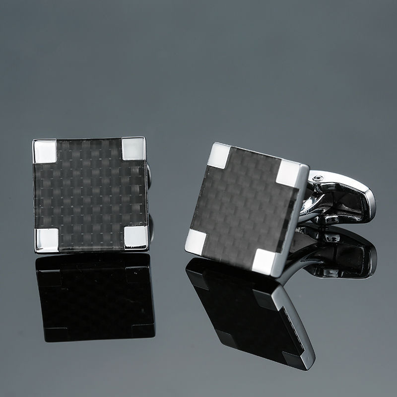 環境に優しいカーボンファイバーマホガニーカフススクエアレーザ - Dress Shirt French Cuff のレビューと価格