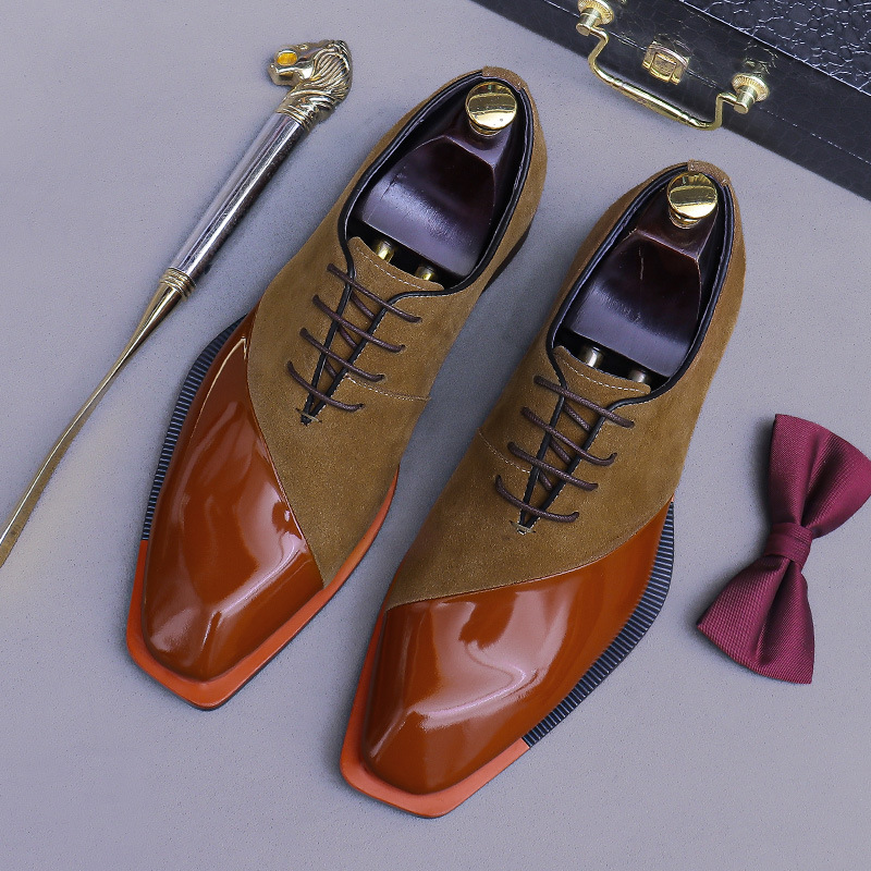 スエード本革縫製オックスフォードシューズ メンズ本革ローカッ - Men Formal Wear Shoes のレビューと価格