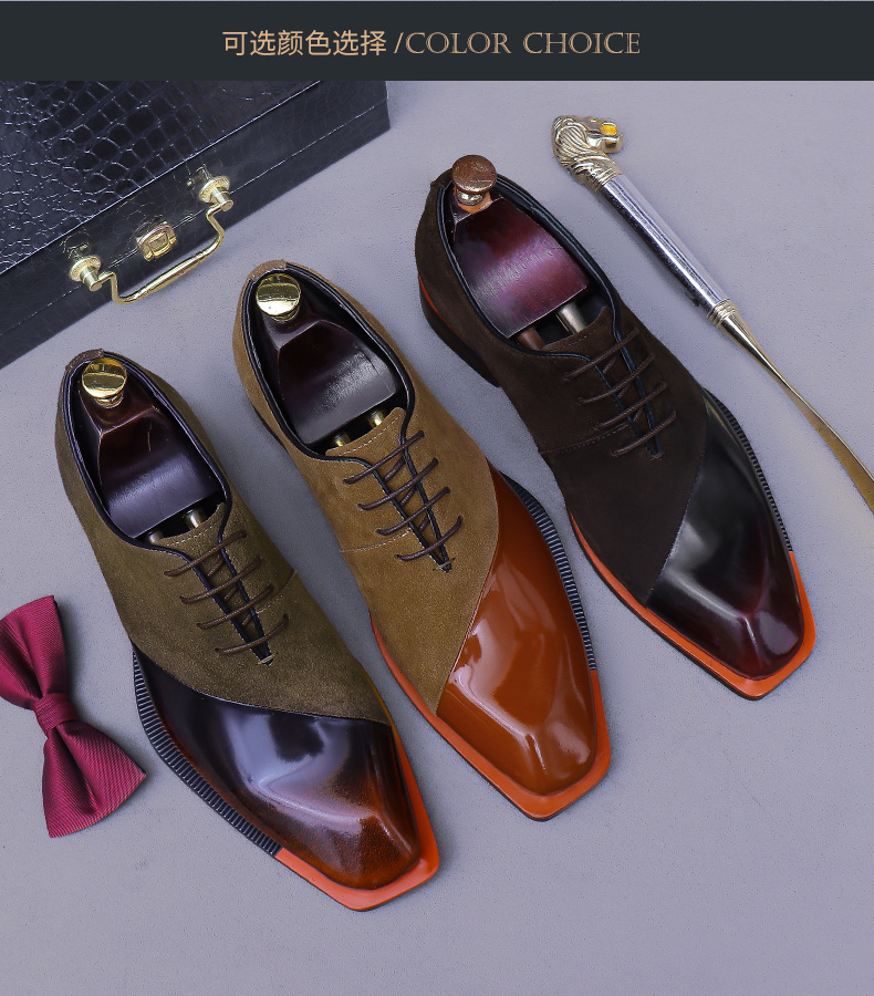 スエード本革縫製オックスフォードシューズ メンズ本革ローカッ - Men Formal Wear Shoes のレビューと価格