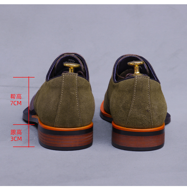 スエード本革縫製オックスフォードシューズ メンズ本革ローカッ - Men Formal Wear Shoes のレビューと価格