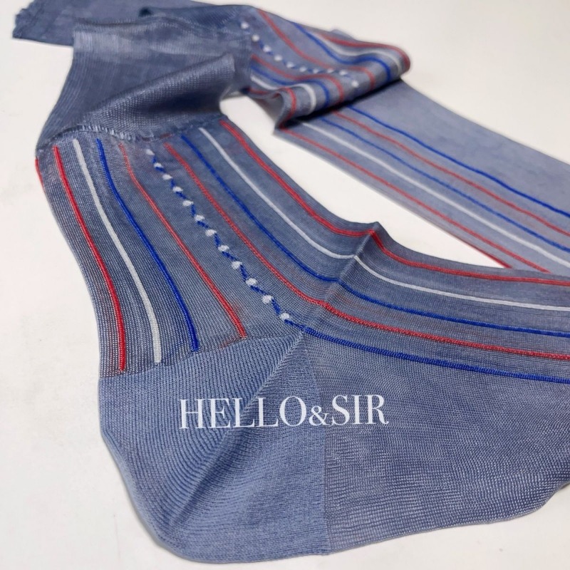 男性ドレスソックスビジネススーツ透明ナイロンストライプ通気性 - Men Formal Wear Dress のレビューと価格