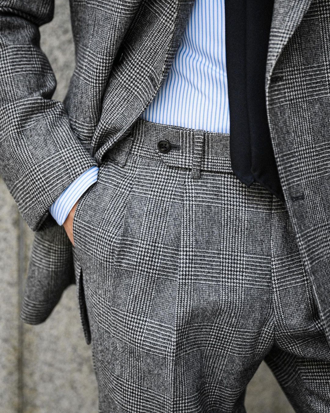 ビジネスチェック柄男性スーツ 2 ピースブレザーダブルブレス - Men Formal Wear Wedding のレビューと価格