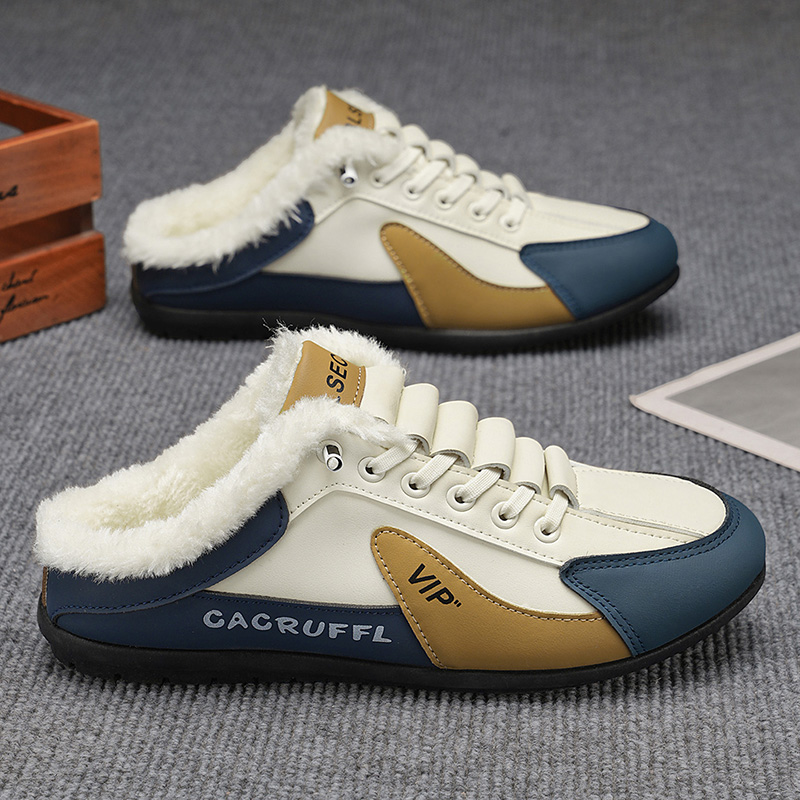 メンズ冬用ホームシューズ - 屋外用滑り止めグリップ、紐なし - Formal Men Daily Wear Shoes のレビューと価格