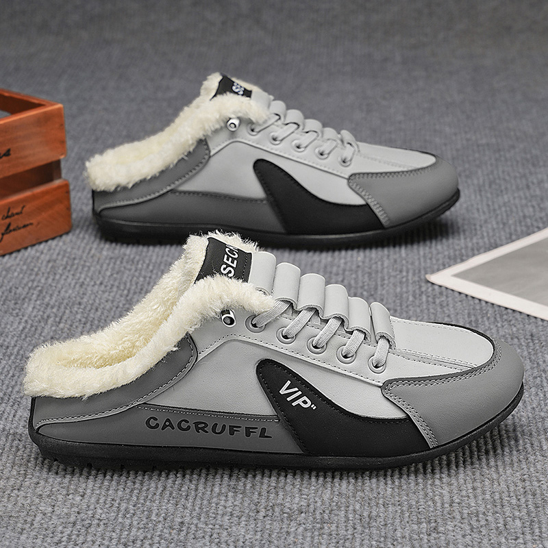 メンズ冬用ホームシューズ - 屋外用滑り止めグリップ、紐なし - Formal Men Daily Wear Shoes のレビューと価格
