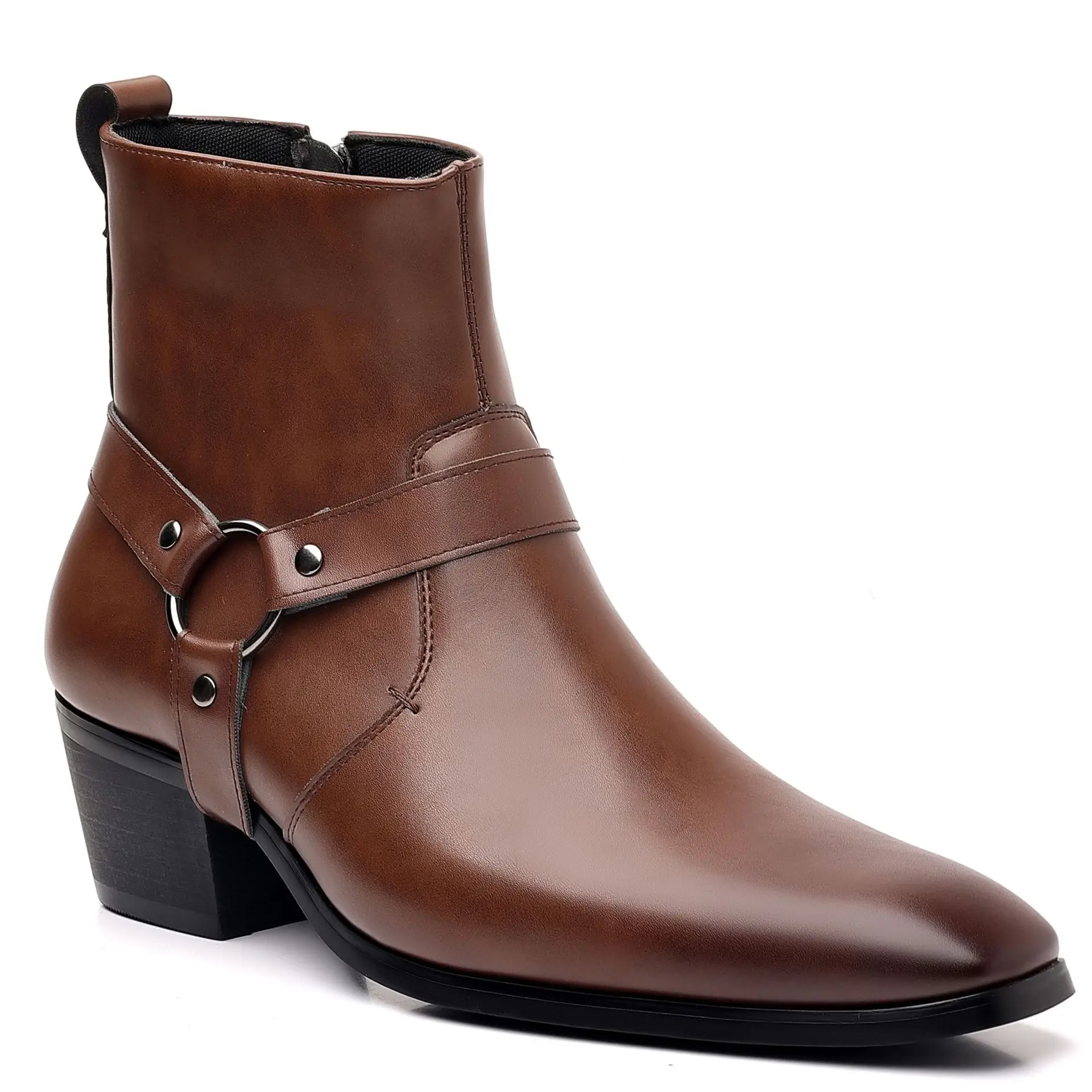 男性用のクラシックなウエスタンカウボーイブーツ,デザイナーブ - Men Formal Wear Shoes のレビューと価格