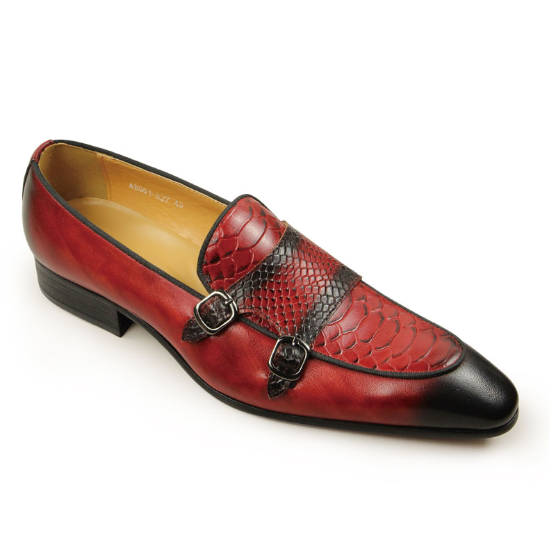 男性用の先のとがったつま先とクロコダイルプリントのレザーモカ - Men Formal Wear Shoes のレビューと価格