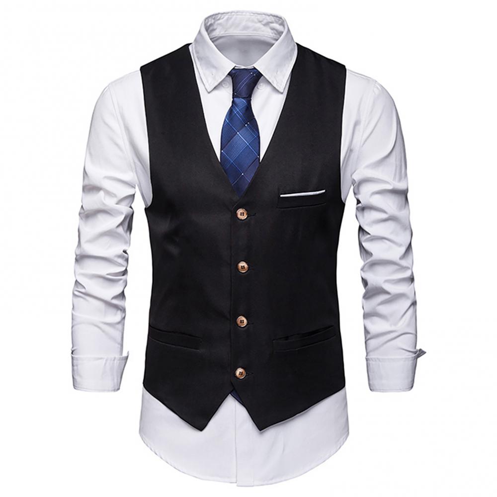 男性用のカジュアルなノースリーブのスリムなウエストベスト,男 - Men'S Formal Wear For A Wedding のレビューと価格