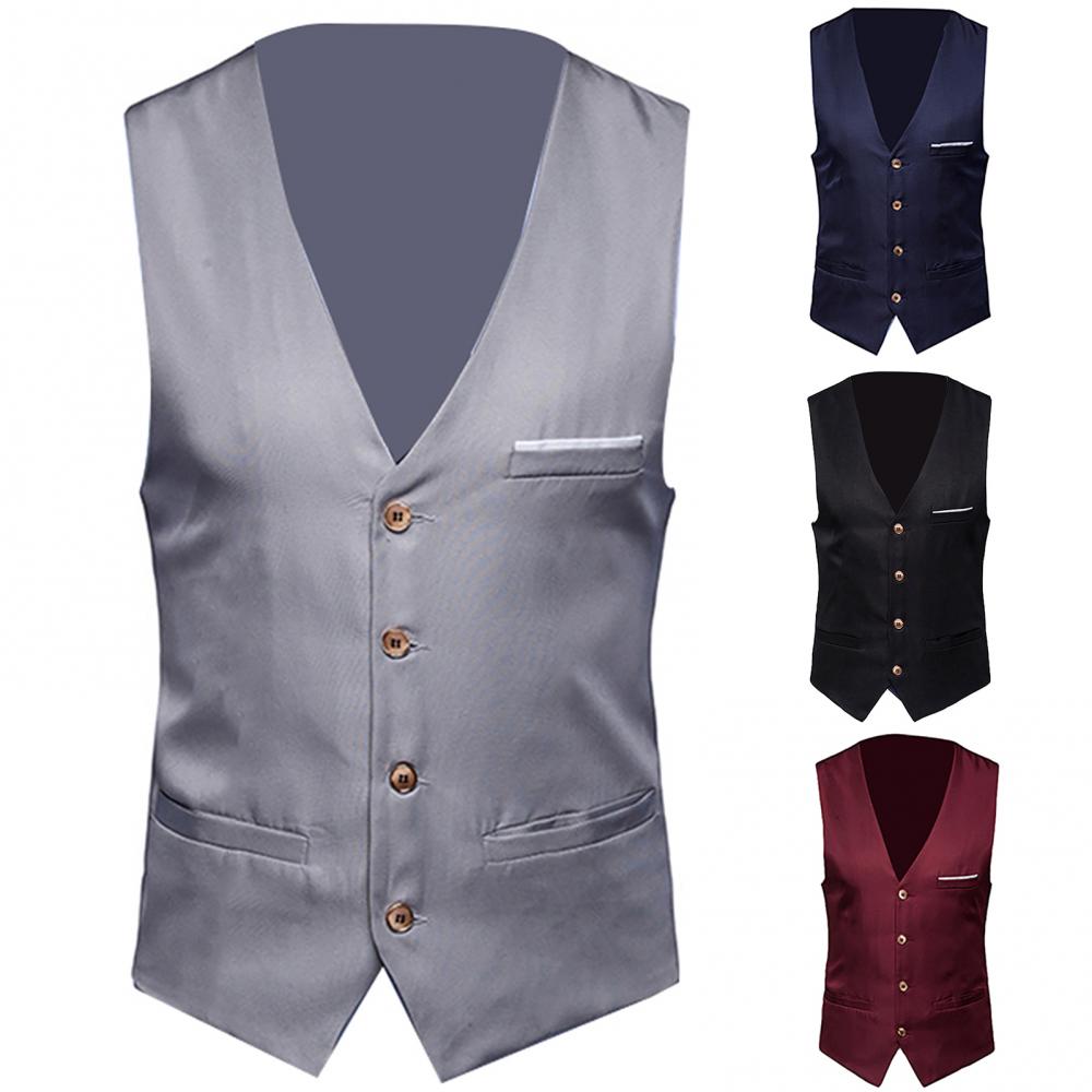 男性用のカジュアルなノースリーブのスリムなウエストベスト,男 - Men'S Formal Wear For A Wedding のレビューと価格