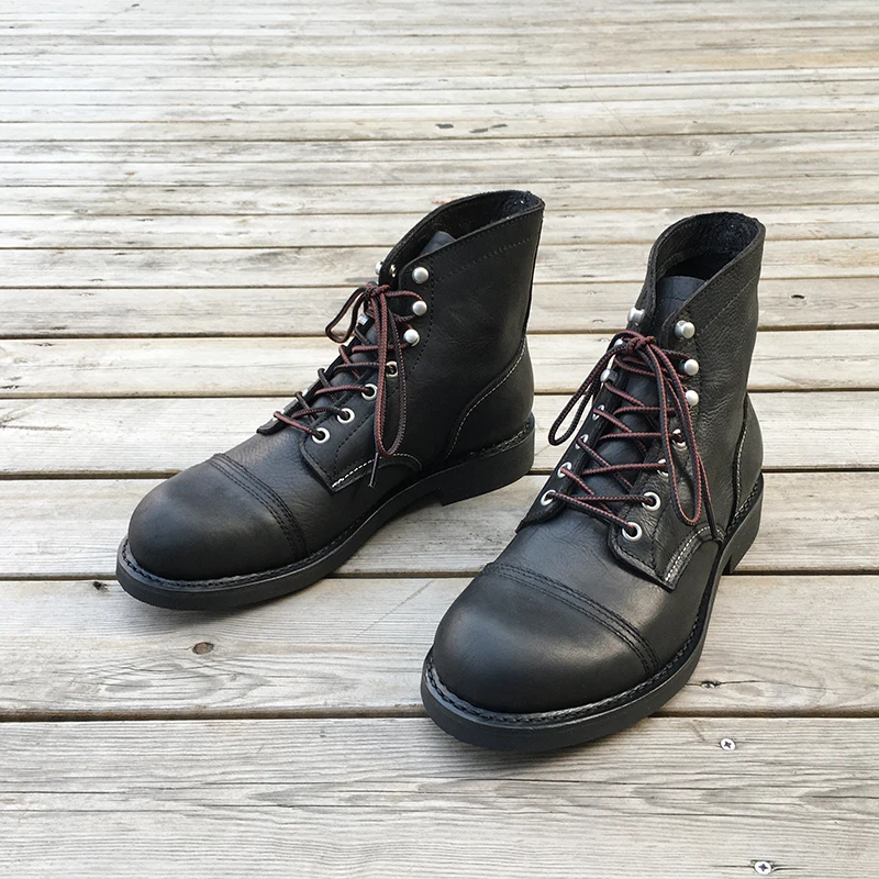 ニューメンズシューズ高級ブランドヴィンテージメンズブーツ牛革 - Men Formal Wear Shoes のレビューと価格