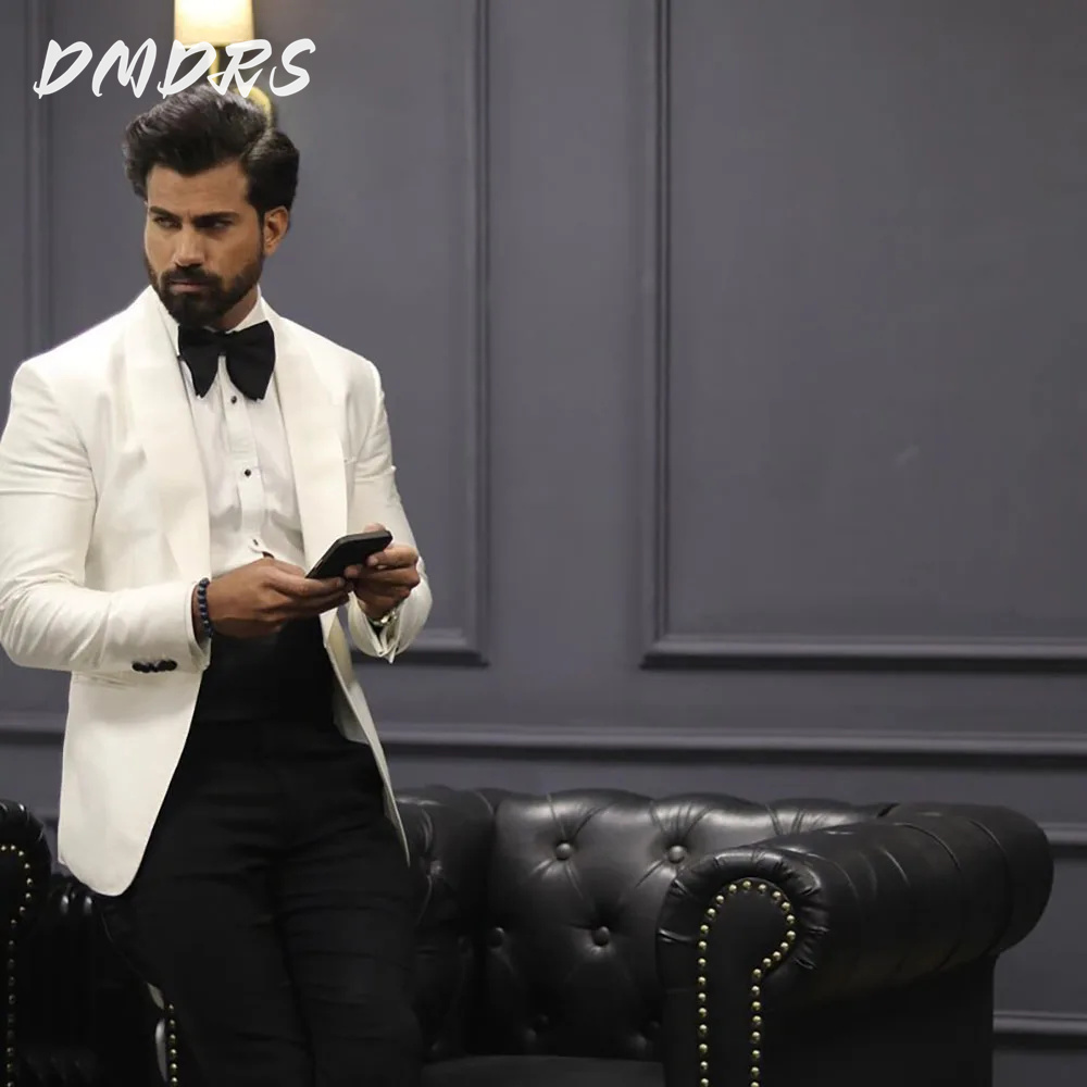 クラシックな英国スタイルのショールジャケット,シングルブレス - Men Formal Wear Wedding のレビューと価格