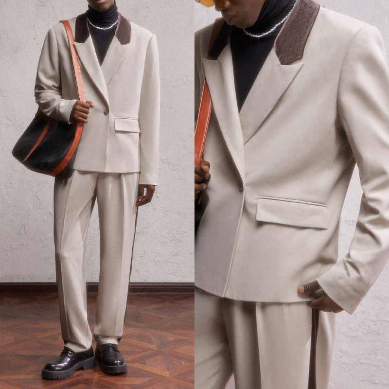 シンプルメンズスーツ 2ピース ジャケットパンツ ショールラ - Men'S Style Formal Wear のレビューと価格