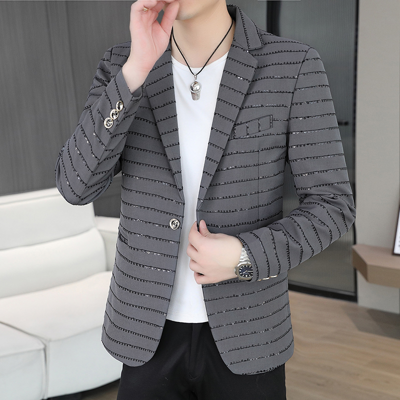 ブレザー メンズ スパンコール付き ハイエンド ホットダイヤ - Men'S Style Formal Wear のレビューと価格