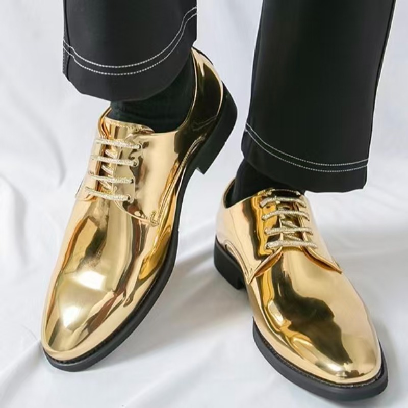 男性用デイリーポインテッドレザーシューズ、ビジネスパフォーマ - Formal Men Daily Wear Shoes のレビューと価格