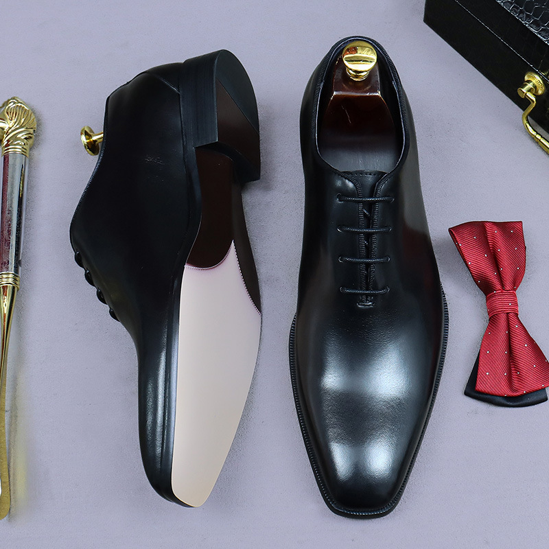 デザイナー本革メンズホールカットオックスフォードシューズ高級 - Men Formal Wear Dress のレビューと価格